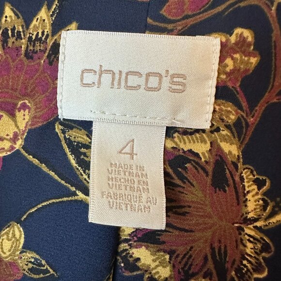 Chicos Velvet Blazer Jacket  sz 20 Red one button holiday Career Elegant lined - Picture 4 of 7